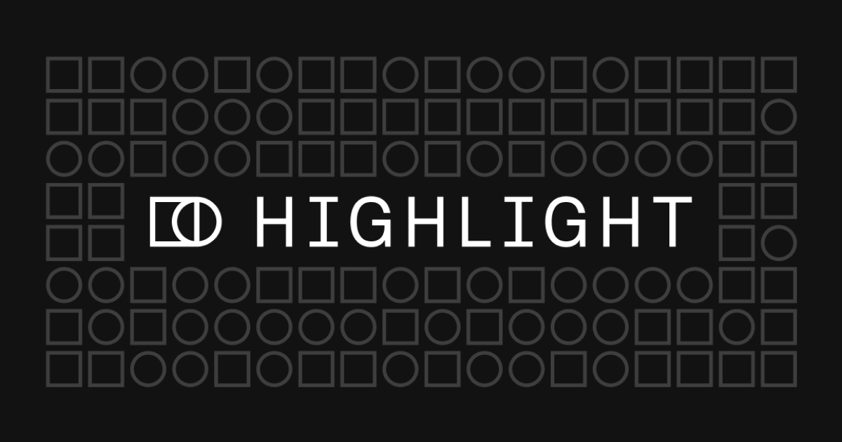 Highlight application banner showing the main interface