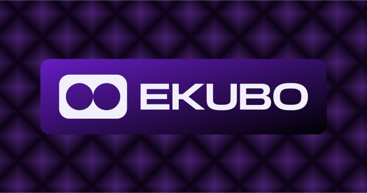 Ekubo application banner showing the main interface