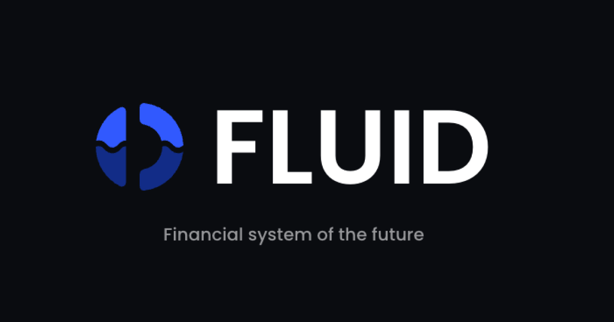 Fluid application banner showing the main interface